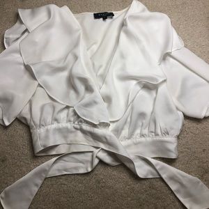White crop top